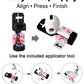 RockMax Ghost Sticker for AirPods, Easy to Identify, Universal Skin for AirPods Pro 3/2/1 and Gen 1/2/3/4, Black Wrap Cover, for Family