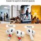 RockMax for AirPods Sticker Skin, Easy to Identify, Universal Fit for AirPods Pro 3/2/1 and Gen 1/2/3/4, Black Wrap Cover, for Teens and Adults