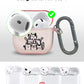 RockMax for AirPods 4 Case Cover with Art Skin, Cute TPU AirPods Case with Keychain Hook, Semi-Transparent Decorative Case for Women, Cute Cat, Clear Pink