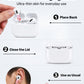 RockMax for AirPods 4/Pro/Pro 2/Pro 3 Skin, Universal Decal Sticker for Air Pods Custom, Compatible with AirPods Case Pink, Durable Tattoo Wrap, Easy to Identify