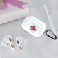 RockMax for AirPod 3rd Generation Case Cute, Clear Case with Black Keychain and Stylish Decal Stickers, Halloween Skin Wrap, Easy to Apply, for Teens and Women