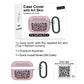 RockMax for AirPods Pro 3 Case Cover with Art Skin, Cute TPU AirPods Case with Keychain Hook, Semi-Transparent Decorative Case for Women, Leopard, Clear Pink
