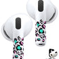 RockMax Universal Skin for AirPods Pro 3/Pro 2/Pro, Cute Stickers Also Fits to AirPod 1/2/3/4, Leopard Print Wrap for Women and Girls, Easy to Identify, Case-Friendly