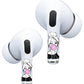 RockMax for AirPods Pro 2 Skin Accessories, Fashion Girl Sticker for Air Pods 4th Gen, Durable Tattoo Wrap, Case Friendly, Compatible with AirPods 1/2/3/4 and AirPods Pro 1/2/3(Universal Fit)