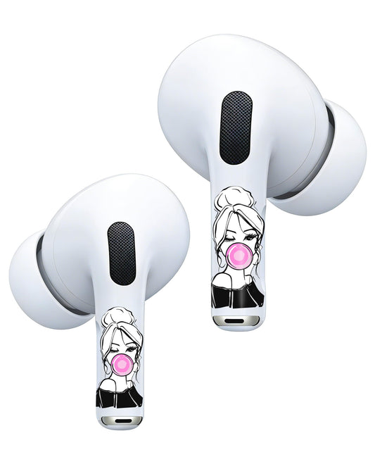 RockMax for AirPods Pro 2 Skin Accessories, Fashion Girl Sticker for Air Pods 4th Gen, Durable Tattoo Wrap, Case Friendly, Compatible with AirPods 1/2/3/4 and AirPods Pro 1/2/3(Universal Fit)