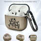 RockMax for AirPods 4 Case Cover with Art Skin, Cute TPU AirPods Case with Keychain Hook, Semi-Transparent Decorative Case for Women, Cute Cat, Clear Black