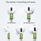 RockMax Glowing Spider Skin for AirPods, Easy to Identify, Universal Sticker Wraps for AirPods Pro 3/2/1 and Gen 1/2/3/4, Cute Earbud Accessories