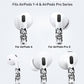 ROCKMAX for AirPods Pro 2 Skin Accessories, Black Cats Sticker Wrap, Easy to Identify Your Earbuds, for Boys and Girls, Compatible with AirPods 1/2/3/4 & Pro 1/2/3, Case-Friendly