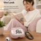 RockMax for AirPods 4 Case Cover with Art Skin, Cute TPU AirPods Case with Keychain Hook, Semi-Transparent Decorative Case for Women, Cute Cat, Clear Pink