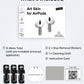 RockMax for AirPods 4 Skin，Universal Decal Sticker for AirPods Pro/Pro 2/Pro 3, Gen 1/2/3/4, Compatible with Clear AirPod Case, Durable Tattoo Wrap, Easy to Identify