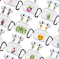 RockMax for AirPod 3rd Generation Case Cute, Clear Case with Black Keychain and Stylish Decal Stickers, Love Skin Wrap, Easy to Apply, for Teens and Women