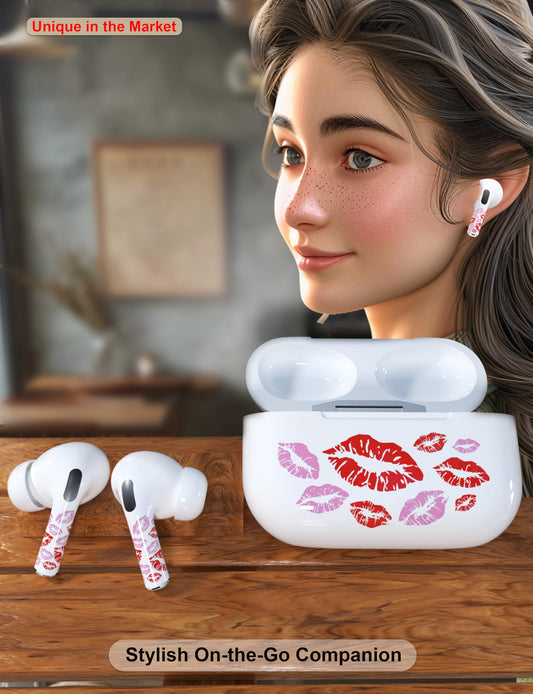 ROCKMAX Black Accessories for AirPods 2nd Gen, Cat Paw Decal Skin Sticker for Earphones and Charging Case, Earbuds Case Cover Wrap for Women and Teens, with Cleaning Kits for Customization