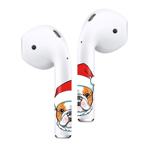 ROCKMAX for AirPods 2nd Gen Skin Accessories, Red Dog Christmas Decor Sticker Wrap for Men, Women, Boys and Girls Gift, Unique Tattoos Compatible to AirPods 2 Case Cover