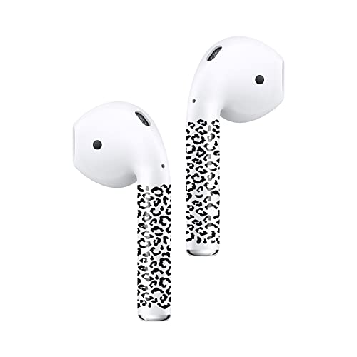 ROCKMAX Skin for AirPods 2nd Generation, Personalized Teens Decal for Apple AirPods Gen 2 Earbuds Stem Decoration, Cute Stickers with Cleaning Kit and Professional Installation Tool-Leopard