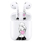ROCKMAX Pink Bubble Sticker Accessories for AirPods 2, Adorable Decals Skin for Earbuds and Charging Case, Earbuds Case Cover Wrap for Women and Girls Gift, with Cleaning Kits