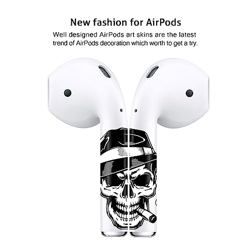 ROCKMAX Skin for AirPods 2nd Generation, Personalized Teens Decal for Apple AirPods Gen 2 Earbuds Stem Decoration, Cute Stickers with Cleaning Kit and Professional Installation Tool-Leopard