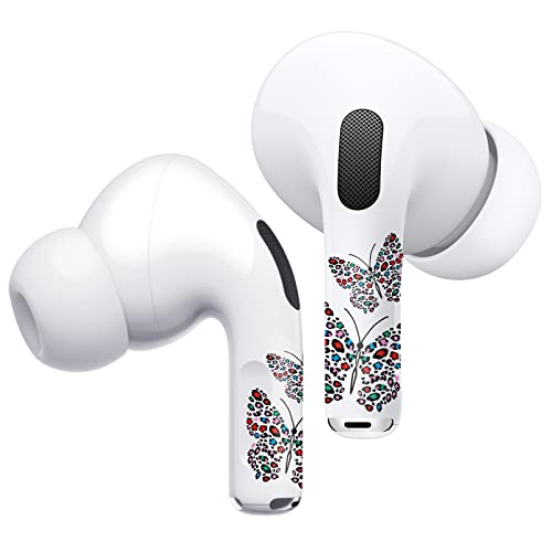 ROCKMAX AirPods Pro Skin Wrap, Customized AirPods Pro 2 Skin and Accessories for Women, Butterfly AirPods Sticker for Your Air Pods Decoration, with Installation Tool (HD 139)