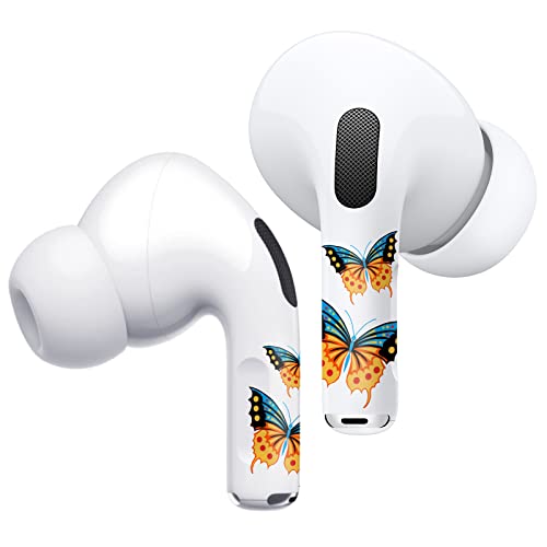 ROCKMAX AirPods Pro Skin Wrap, Customized AirPods Pro 2 Skin and Accessories for Women, Butterfly AirPods Sticker for Your Air Pods Decoration, with Installation Tool (HD 136)