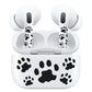 ROCKMAX Black Accessories for AirPods Pro 2nd Generation, Cat Paw Decal Skin Sticker for Earphones and Charging Case, Earbuds Case Cover Wrap for Women and Teens, with Cleaning Kits for Customization