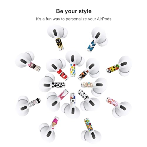 ROCKMAX for Red Rose AirPods Pro 2 Sticker, Elegant Floral AirPods Skins for Earbuds, Compatible to AirPods Pro 2nd Genaration Case Cover, Ideal for Fashion Women and Teenagers, with Cleaning Kit