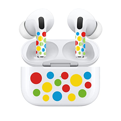 ROCKMAX for AirPods Pro 2 Skin, Custom Decal for Earbuds and Charging Case, Identify Air Pods Headphones with Gift Sticker Accessories Bundles, Includes Cleaning Kits and Installation Tool-Polka Dot