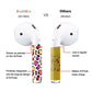 ROCKMAX Skin for AirPods 2nd Generation, Personalized Teens Decal for Apple AirPods Gen 2 Earbuds Stem Decoration, Cute Stickers with Cleaning Kit and Professional Installation Tool-Butterfly