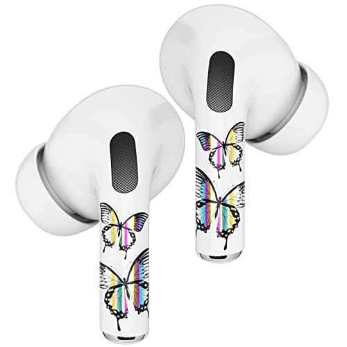 ROCKMAX Holographic AirPods Pro 2 Skin, Dedicated Holographic Sticker for Apple AirPods Pro Customization, Colorful AirPods Skin Wrap with Patent Applicator (134LS)