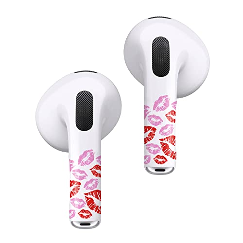 ROCKMAX for AirPod 3rd Generation Case Cover Skin, Trendy Wraps for AirPods 3, Personalize Your Earphone with Vinyl Stickers, Including Cleaning Kit and Professional Installation Tool-Red Lips