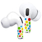ROCKMAX for AirPods Pro Skin, Funny Stickers for AirPods Pro 2nd Generation Earpods, Ear Buds Anti-Lost Wrap Compatible to AirPods Pro, Includes Cleaner and Apply Tool- Polka Dot