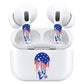 ROCKMAX Blue Accessories for AirPods Pro 2nd Generation, American Flag Decal Skin Sticker for Earphones and Charging Case, Earbuds Case Cover Wrap for Adults and Teens, with Cleaning Kits