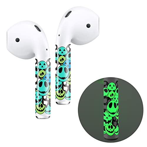 ROCKMAX Luminous AirPods Skins 2nd Generation, Cool AirPods Sticker Glow in The Dark, Fancy AirPods Skin Wraps Customization with Easy Installation Tool (237YG)