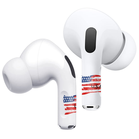 ROCKMAX for AirPods Pro 2 Skin, Cool Decals and Stickers Accessories for Air Pods Pro 2 Cover, Small Halloween Decorations for Earbuds Custom, with Cleaning Kits (Flag 77)